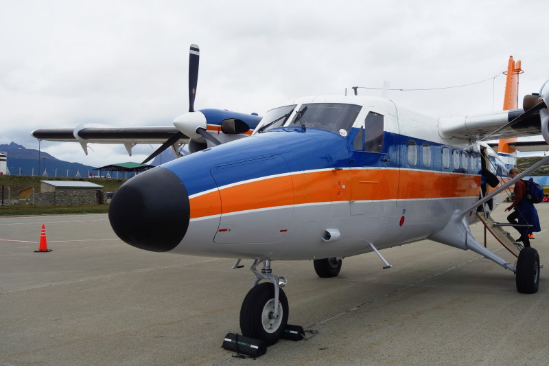 L'aeroplano che da Ushuaia ci ha riportato a Punta Arenas.