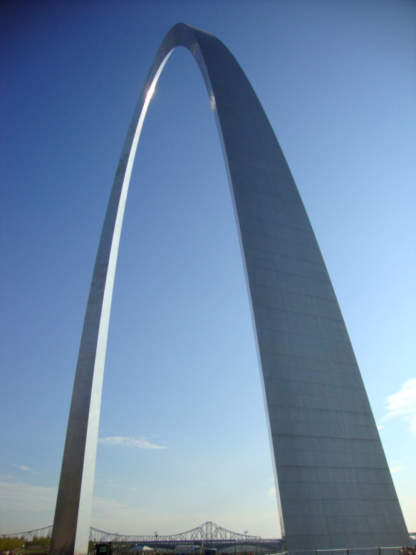 Il Gateway Arch a Saint Louis.