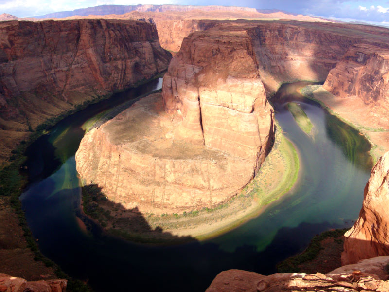 L'Horseshoe Bend, una spettacolare ansa del fiume Colorado.