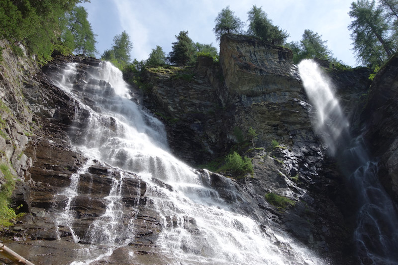 Le cascate di Pellaud in val Rhemes.