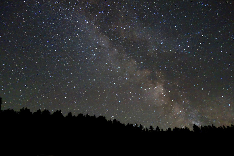 La Via Lattea dal Colle del Piccolo San Bernardo.