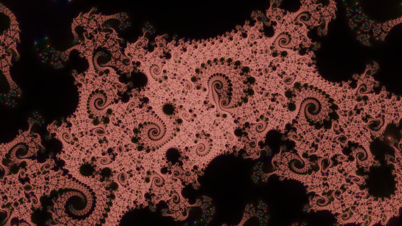 Frattale ottenuto iterando la funzione f(z) = ((z + c)^2) / (z^3 + c).